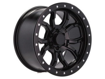 Jantes 4x4 17x9 6X114.3 ET 0 66.1 (Preto Metade Matte)