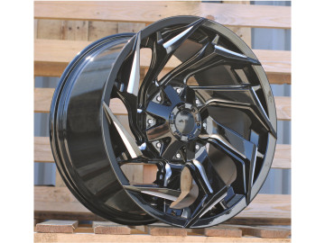 Jantes 4x4 17x9 6X139.7 ET 0 110.1 (Preto Brilhante)