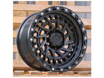 Jantes 4x4 17x9 6X139.7 ET 0 110.1 (Preto Polido)