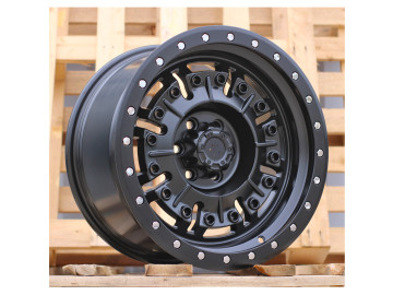 Jantes 4x4 17x9 6X139.7 ET 0 110.1 (Preto Polido)
