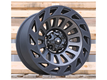 Jantes 4x4 17x9 6X139.7 ET 10 106.1 (Preto Matte + Gun Metal)