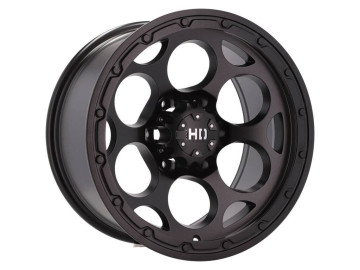 Jantes 4x4 17x9  6X139.7  ET  M10  110.1 (Preto Metade Matte)