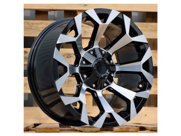 Jantes 4x4 18x9 6X139.7 ET 0 106.1 (Preto Polido) 