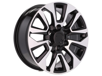 Jantes 4x4 Toyota19x7.5 6X139.7 ET 25 106.1 (Preto Polido)