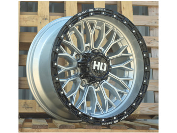 Jantes 4x4 20x10 8X180 ET 0 124.3 (Prata + Preto)