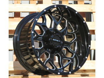 Jantes 4x4 20x12 12X135/139 ET -44 106.1 (Preto)