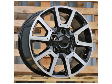 Jantes 4x4 20x8.5 5X150 ET 55 110.1 (Preto Polido)