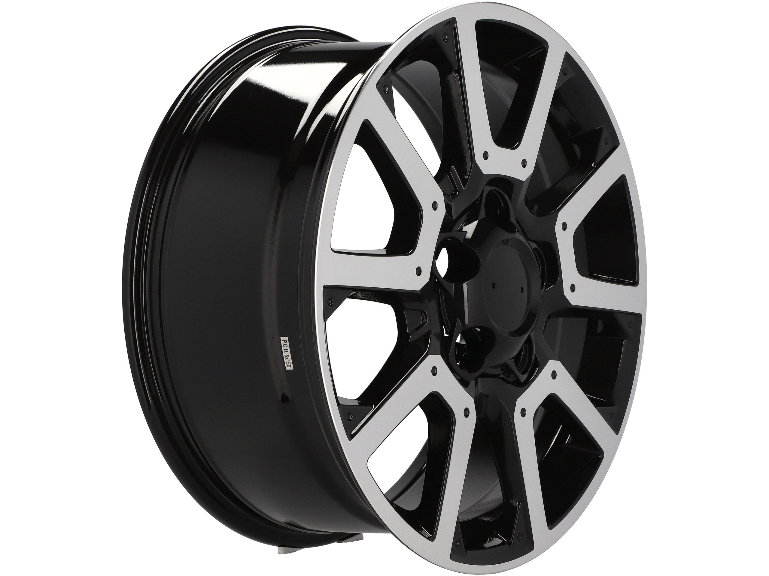 Jantes 4x4 20x8.5 5X150 ET 55 110.1 (Preto Polido)