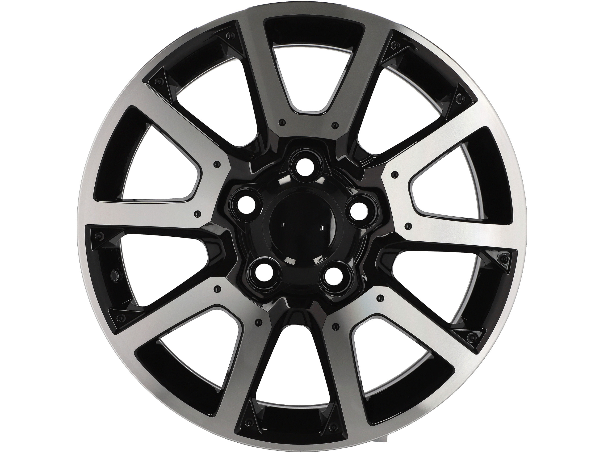Jantes 4x4 20x8.5 5X150 ET 55 110.1 (Preto Polido)