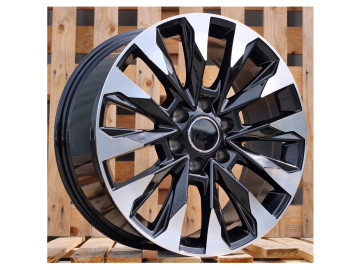 Jantes 4x4 20x8.5 6X139.7 ET 20 106.1 (Preto Polido)