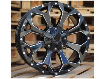 Jantes 4x4 20x9 12X135/139 ET 0 106.1 (Preto)