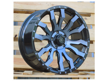 Jantes 4x4 20x9 5X127 ET 35 71.5 (Preto + Double Tinted Face)