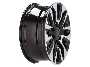 Jantes 4x4 Look Toyota 17x7.5 6X139.7 ET 25 106.1 Preto Polido