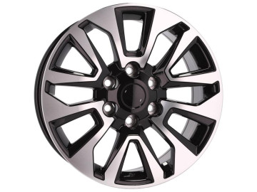 Jantes 4x4 Look Toyota 17x7.5 6X139.7 ET 25 106.1 Preto Polido