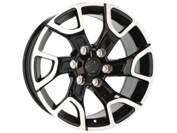 Jantes 4x4 Look Toyota 17x9 6X139.7 ET 0 106.1 (Preto Polido)