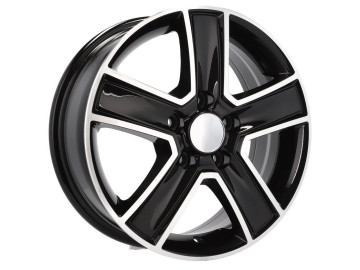 Jantes Carga 4x4 Volkswagen (max 1250kg)  16x6.5 5X120 ET 45 65.1 (Preto Polido)