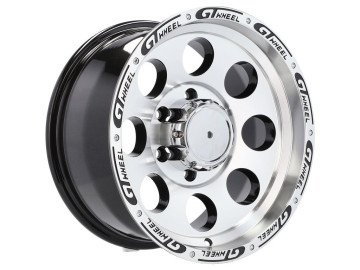 Jantes 4x4 R15x10 6X139.7 ET -44 110.1 (Preto Polido)