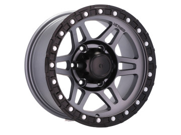 Jantes 4x4 R15x8 5X139.7 ET 0 110 (Cinza Polido)