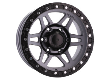 Jantes 4x4 R15x8 5X139.7 ET 0 110 (Cinza Polido)