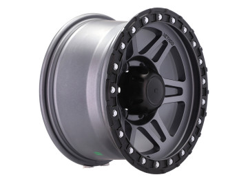 Jantes 4x4 R15x8 5X139.7 ET 0 110 (Cinza Polido)