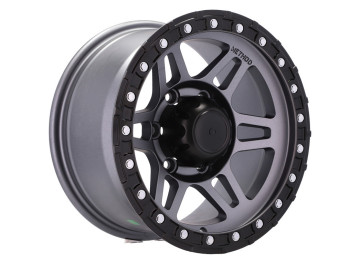 Jantes 4x4 R15x8 5X139.7 ET 0 110 (Cinza Polido)