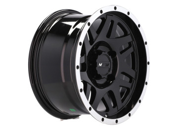 Jantes 4x4 R15x8 5X139.7 ET 0 110 (Preto Polido)