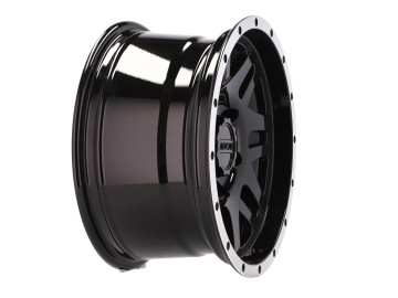 Jantes 4x4 R15x8 5X139.7 ET 0 110.1 (Preto + Aba Polida)