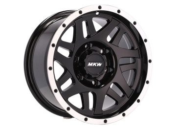 Jantes 4x4 R15x8 5X139.7 ET 0 110.1 (Preto + Aba Polida)