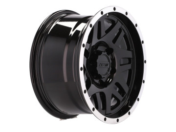 Jantes 4x4 R15x8 5X139.7 ET 0 110.1 (Preto + Aba Polida)