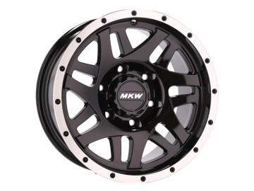 Jantes 4x4 R15x8 5X139.7 ET 0 110.1 (Preto + Aba Polida)