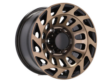 Jantes Alumínio 4x4 R15x8 5X139.7 ET 0 110.1 (Preto+ Bronze Polido)