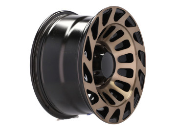 Jantes Alumínio 4x4 R15x8 5X139.7 ET 0 110.1 (Preto+ Bronze Polido)