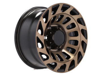 Jantes Alumínio 4x4 R15x8 5X139.7 ET 0 110.1 (Preto+ Bronze Polido)