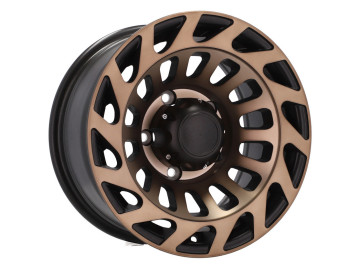 Jantes Alumínio 4x4 15x8 6X139.7 ET 0 110.1 (Preto + Bronze Polido)