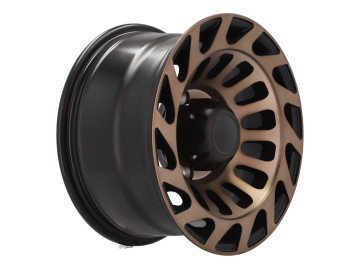 Jantes Alumínio 4x4 15x8 6X139.7 ET 0 110.1 (Preto + Bronze Polido)