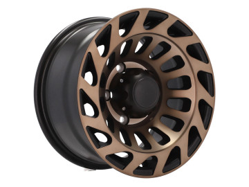 Jantes Alumínio 4x4 15x8 6X139.7 ET 0 110.1 (Preto + Bronze Polido)