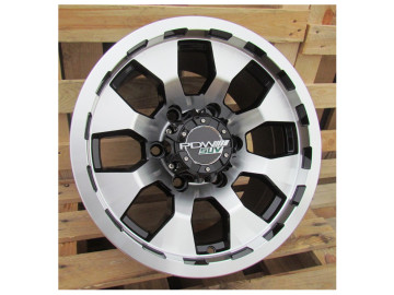 Jantes 4x4 R15x8 6X139.7 ET 15 108 (Preto Polido)