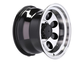 Jantes 4x4 R16x10 5X139.7 ET -48 110.1 (Preto Polido)