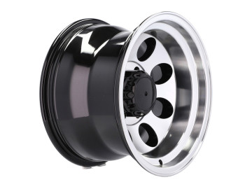 Jantes 4x4 R16x10 6X139.7 ET -48 110.1 (Preto Polido)