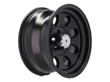 Jantes 4x4 R16x8 5X114.3 ET -25 83.1 (Preto metade Matte)