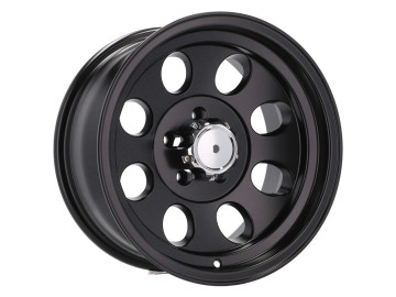 Jantes 4x4 R16x8 5X114.3 ET -25 83.1 (Preto metade Matte)