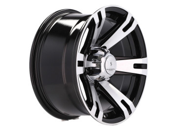 Jantes 4x4 R16x8 5X139.7 ET 0 110.5 (Preto Polido)