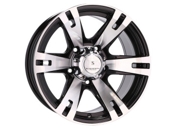 Jantes 4x4 R16x8 5X139.7 ET 0 110.5 (Preto Polido)