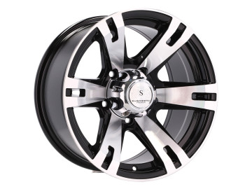 Jantes 4x4 R16x8 5X139.7 ET 0 110.5 (Preto Polido)