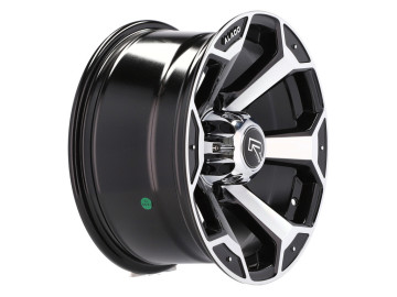 Jantes 4x4 R16x8 5X139.7 ET 0 110.5 (Preto Polido)