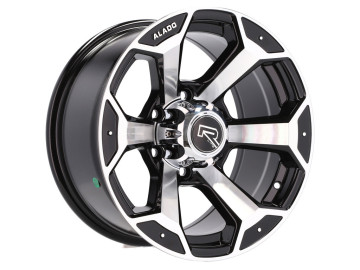 Jantes 4x4 R16x8 5X139.7 ET 0 110.5 (Preto Polido)