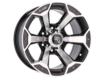 Jantes 4x4 R16x8 5X139.7 ET 0 110.5 (Preto Polido)