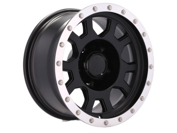 Jantes 4x4 R16x8 5X139.7 ET -25 110.5 (Preto Metade Matte)