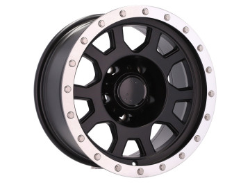 Jantes 4x4 R16x8 5X139.7 ET -25 110.5 (Preto Metade Matte)