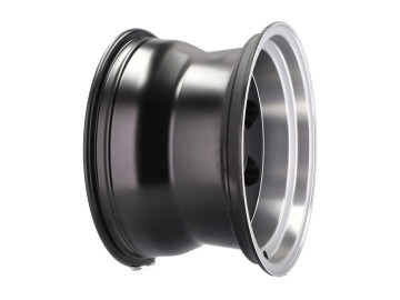 Jantes 4x4 R16x8 6X139.7 ET 0 110.1 (Preto Metade Matte + Aba Polida) 